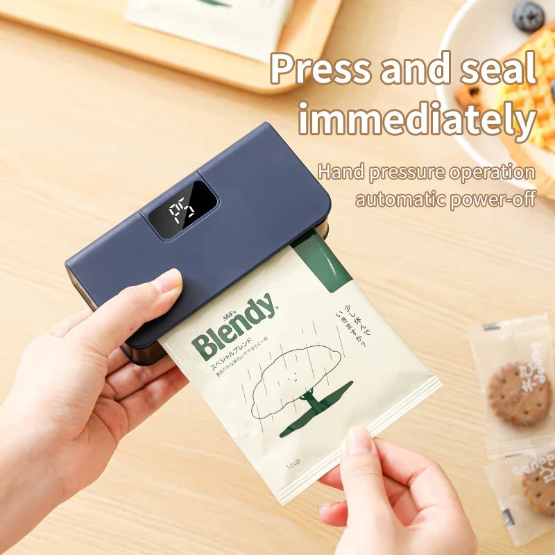 Portable Mini Bag Sealing Machine with Digital Display – 6 Speed Adjustable